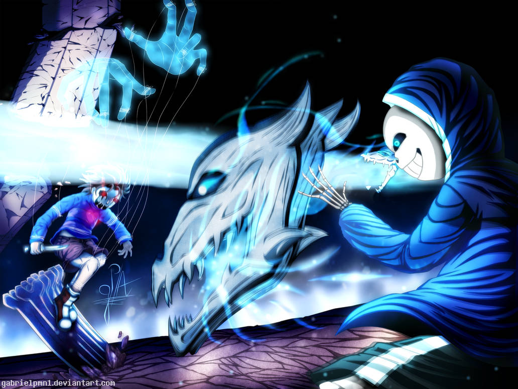 Sans Battle Fanart by Cathiu11 on DeviantArt