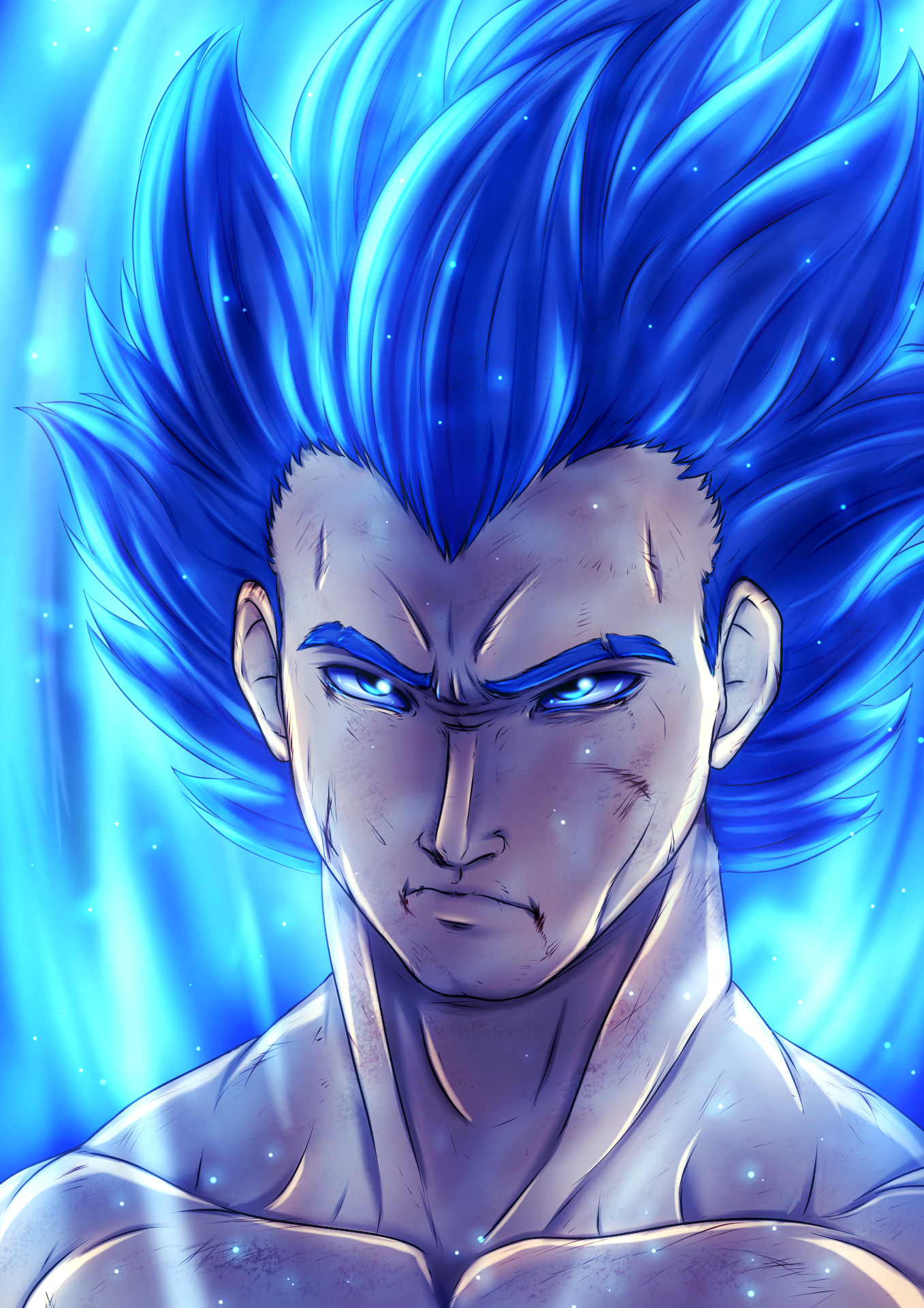 Kami Sama Explorer - Dragon B - #Ahab Vegeta Super Saiyajin Blue Shinka.