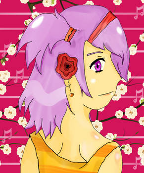 Purplish girl_cropped ver.