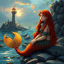 Beautiful Red-Haired Mermaid 1