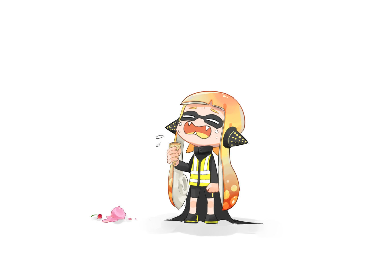 Agent3 dropped her icecream by iguana152588 on DeviantArt