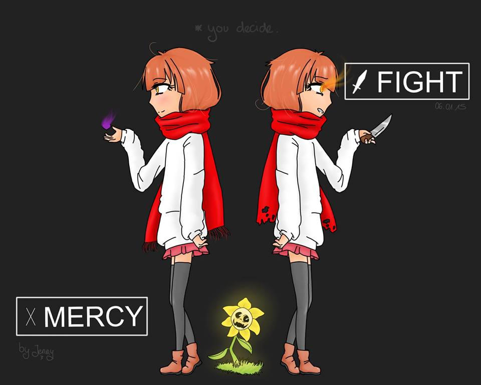 Undertale Merdy .:UNDERTALE:. FIGHT or MERCY by SleeplessRomance on DeviantArt