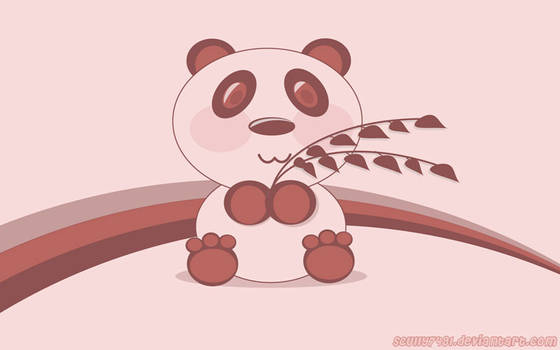 Pink Panda Vector