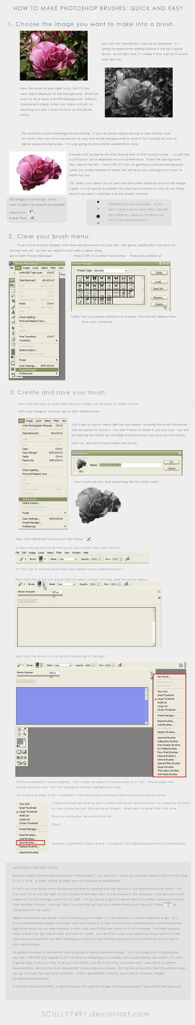 How to Make Photoshop Brushes by Scully7491