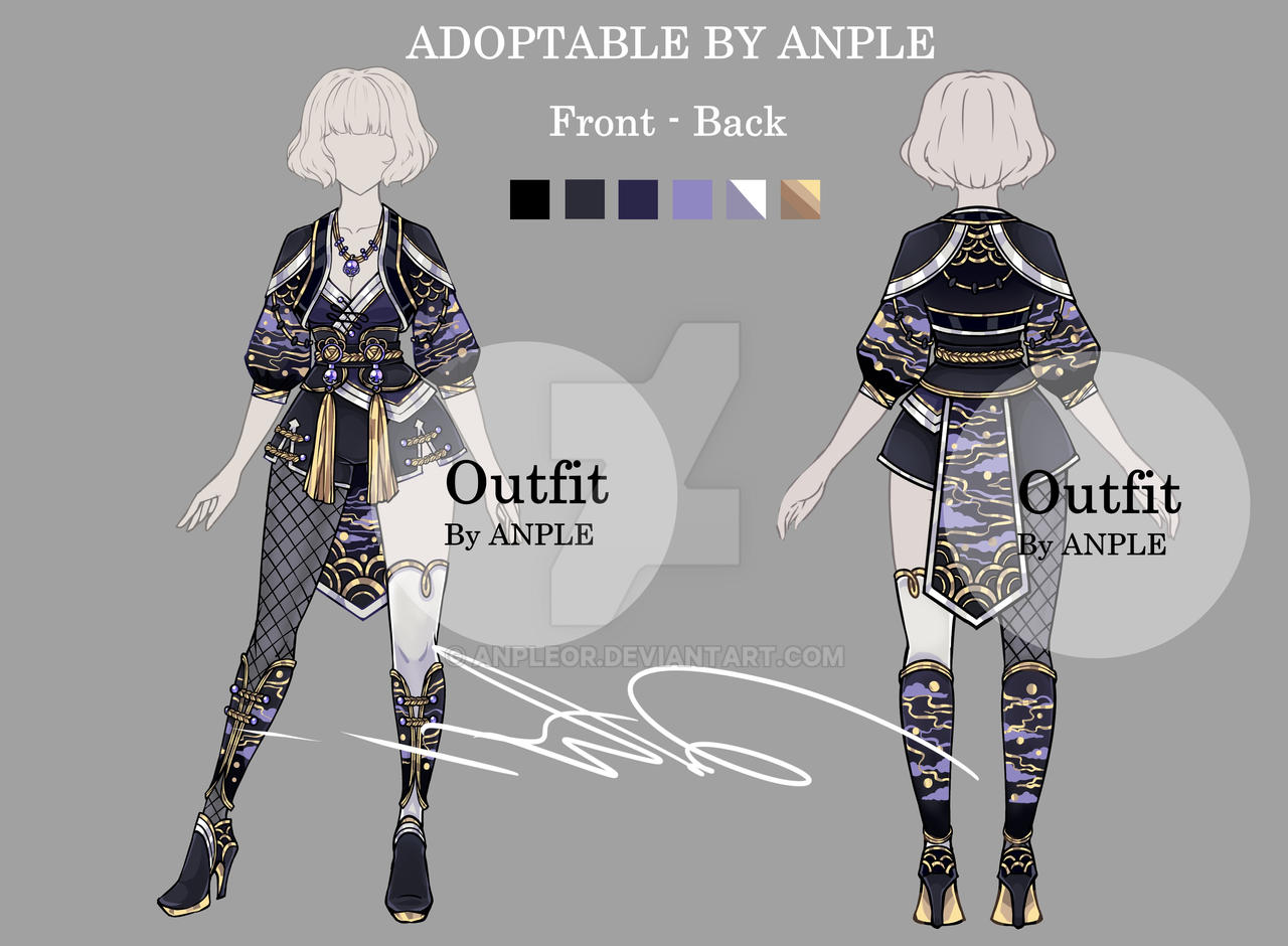 Outfit no.204 Front - Back by AnpleOR on DeviantArt