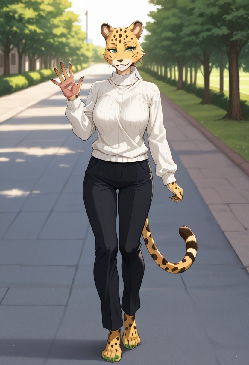 Beastars Style Leopard Girl and Moustache Man by CaptainHawpiVSpyro on ...