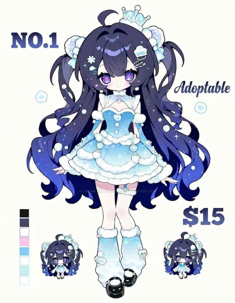 NO.1 Ice and Snow Girl AI OC Adoptable