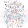 NO.3 White Rabbit Ice Cream Magical Girl AI OC