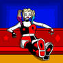 Harley Quinn Sitting and Relaxing!