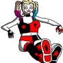 Harley Quinn Sitting and Relaxing! (w/o Backdrop)