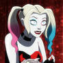 Harley Quinn with a Tube Top (Strapless Crop Top)