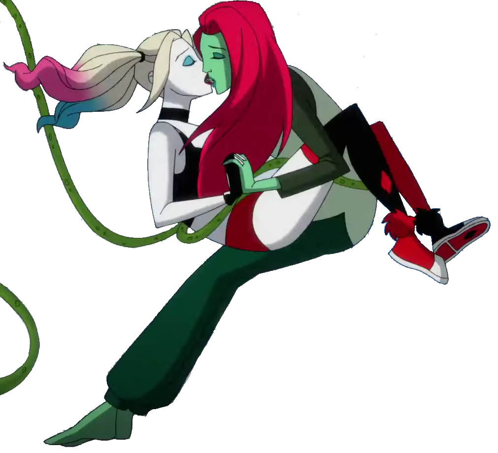 Harley and Ivy Kissing Together with Vines (Trans)