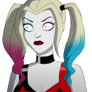 Harley Quinn with Cleavage (Transparent)