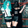 Hatsune Miku and Female Vader.