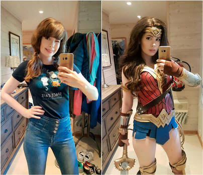 Real Life vs Wonder Woman by TineMarieRiis