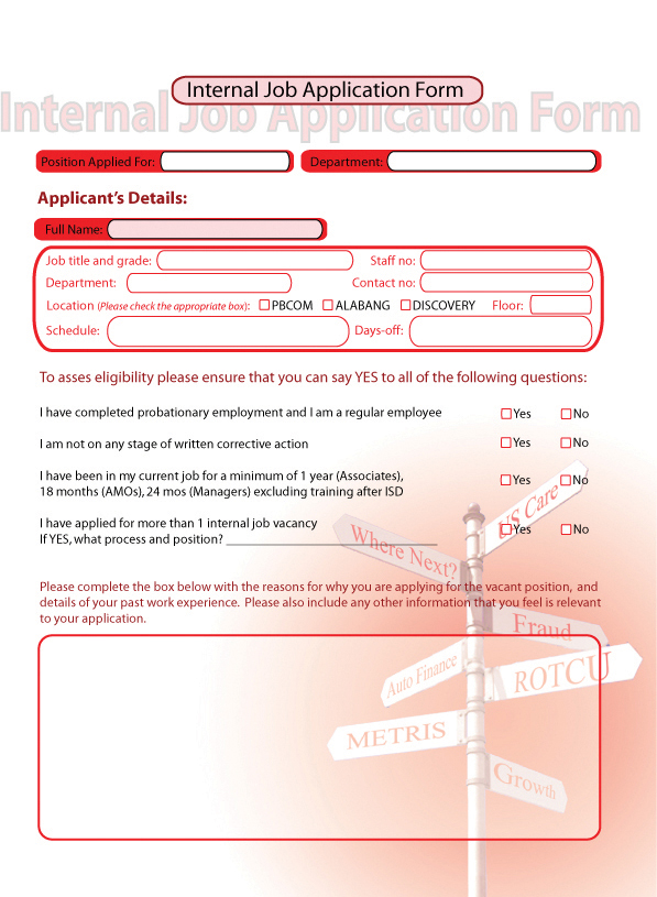Internal Job Application Form by firem0nkey on DeviantArt