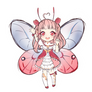 [myo] - pink glasswing butterfly