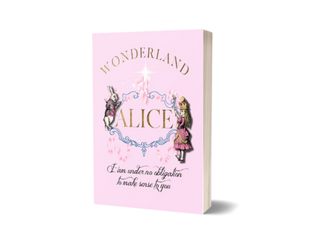 Alice writing journal - cover design