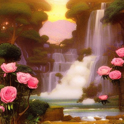 Rose Waterfall by jasmoonbutterfly on DeviantArt