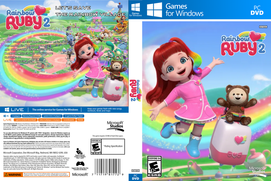Rainbow Ruby 2 Windows Cover Game by act52 on DeviantArt
