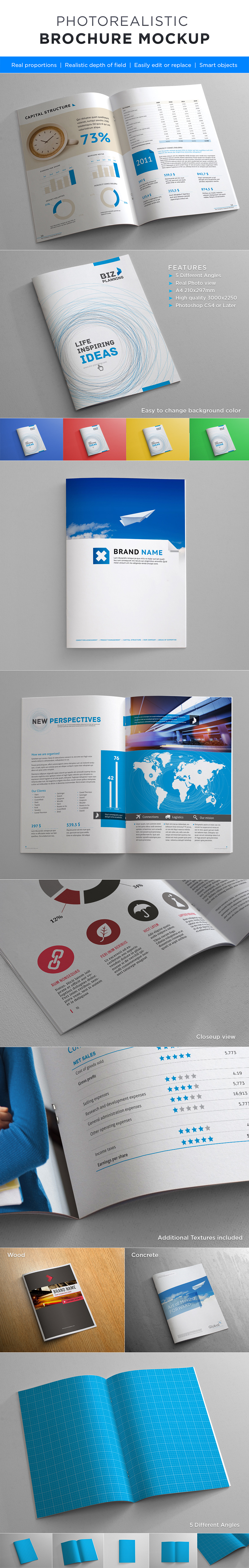 Photorealistic Brochure Mock-up