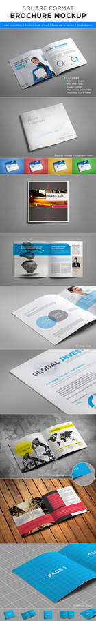 Square Brochure Mock-up