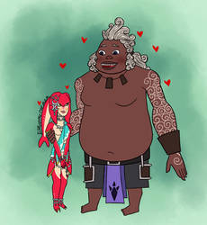 Mipha and Kito height difference