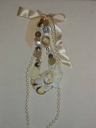 buttons and beads necklace in