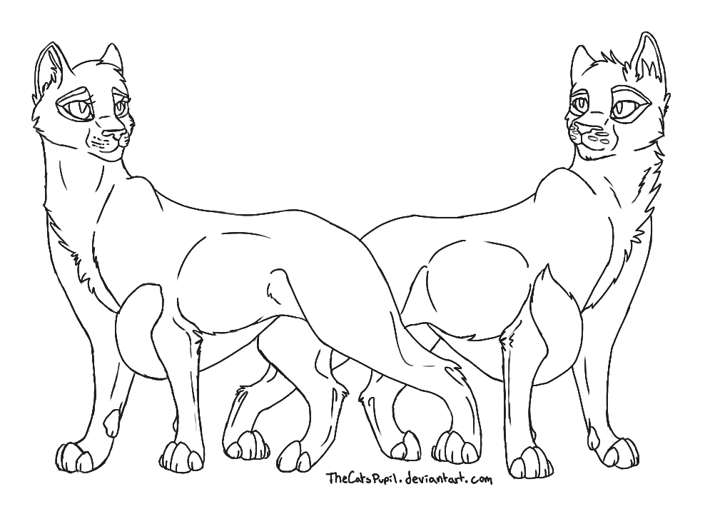 Warrior Cat Couple Line Art By Thecatspupil On Deviantart Warrior Cat Couple Line Art By Thecatspupil On Deviantart