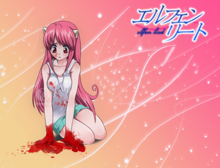 Lucy (Elfen Lied) - Minimalistic Wallpaper by VMorkva on DeviantArt