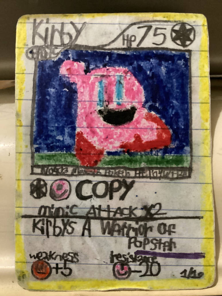 kirby pokemon card Nom The best pokemon card :