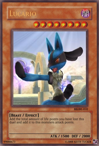 Yu-Gi-Oh Trading Cards-Lucario