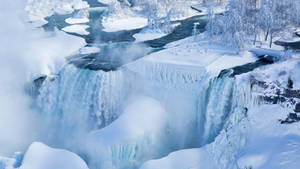 Bridal Veil and American Falls in Winter Garb by TomFawls