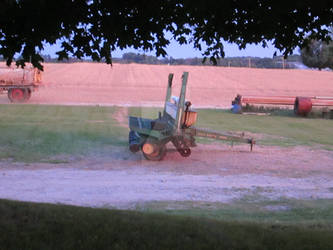 Sunset on the farm