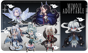 (OPEN) Chibi Adoptable auction #BATCH by mimojiX