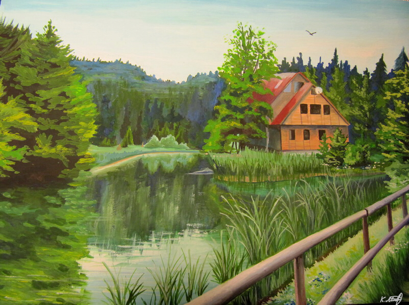 Landscape 2: lake house by Kaitana Landscape 2: lake house by Kaitana