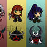 Ronin Warroir Warlords chibis