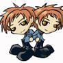 Ouran Twins chibis