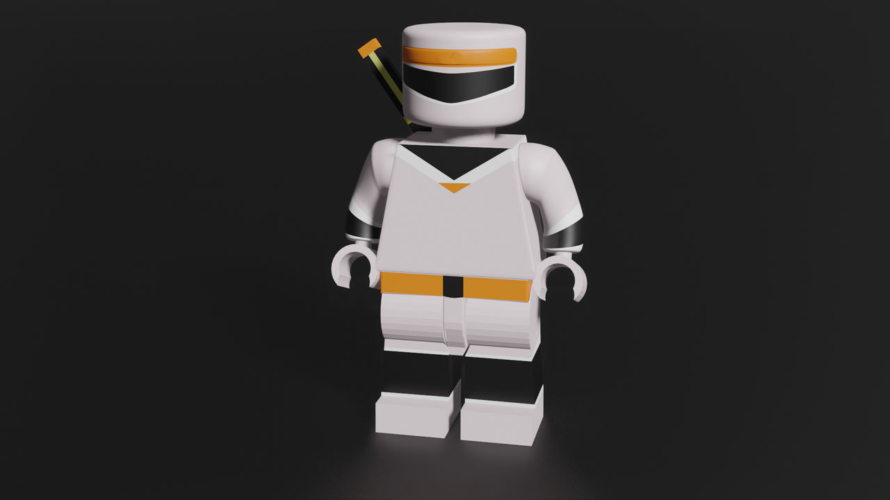 Lego White NinjaRanger. Blender 3D Animation by zayfs on DeviantArt