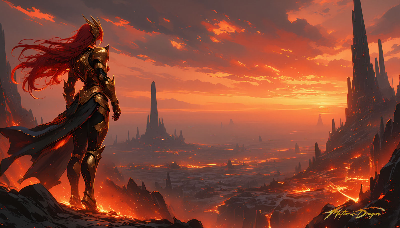 4k Dragon Princess Infernal Overlook by MeteoricDragon on DeviantArt