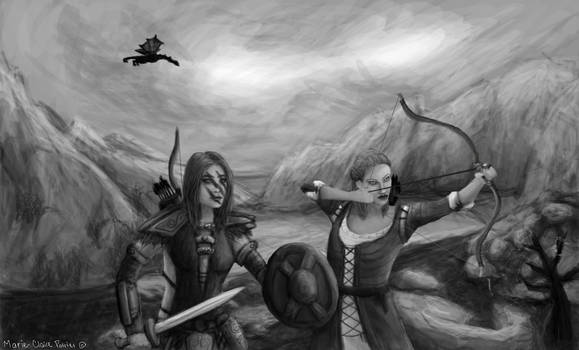 Aela and Angi - Skyrim