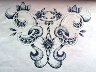 Dotwork tattoo design