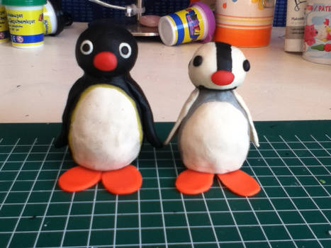 Pingu and Pinga (salt dough)