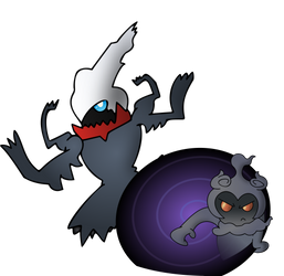 Darkrai and Marshadow w/ acorn shades