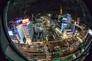 Overlooking Sakae, Nagoya, Japan