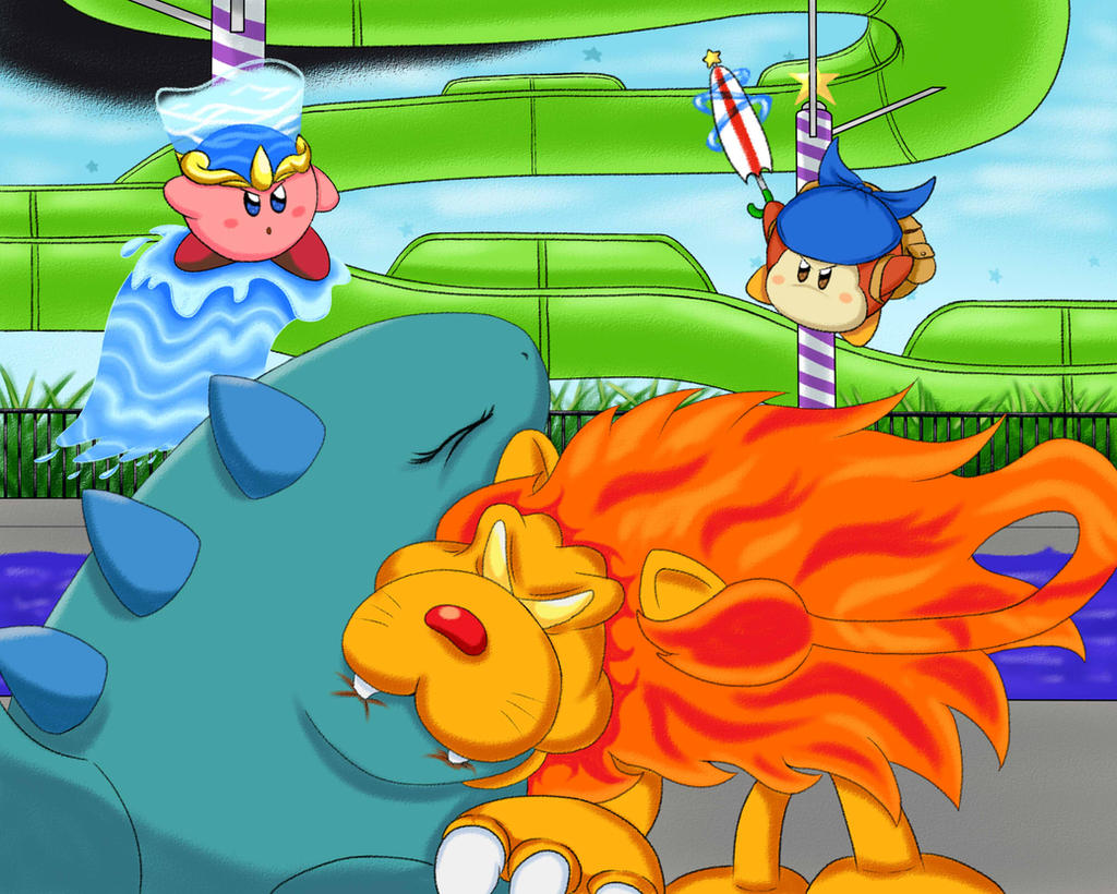 Kirby: OoD - Fire, Ice and Water! Ado vs Adeleine!