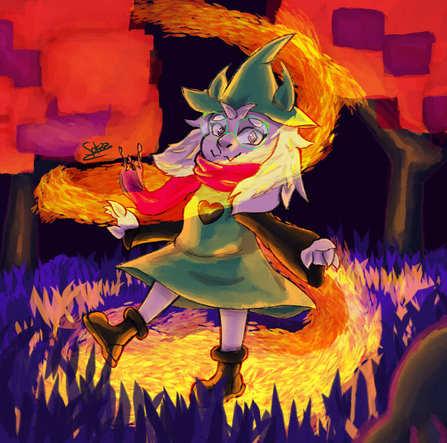 Ralsei on the Field of Hopes and Dreams by SpkzzIsDrawin on DeviantArt