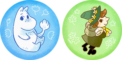 Moomintroll and Snufkin