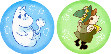 Moomintroll and Snufkin