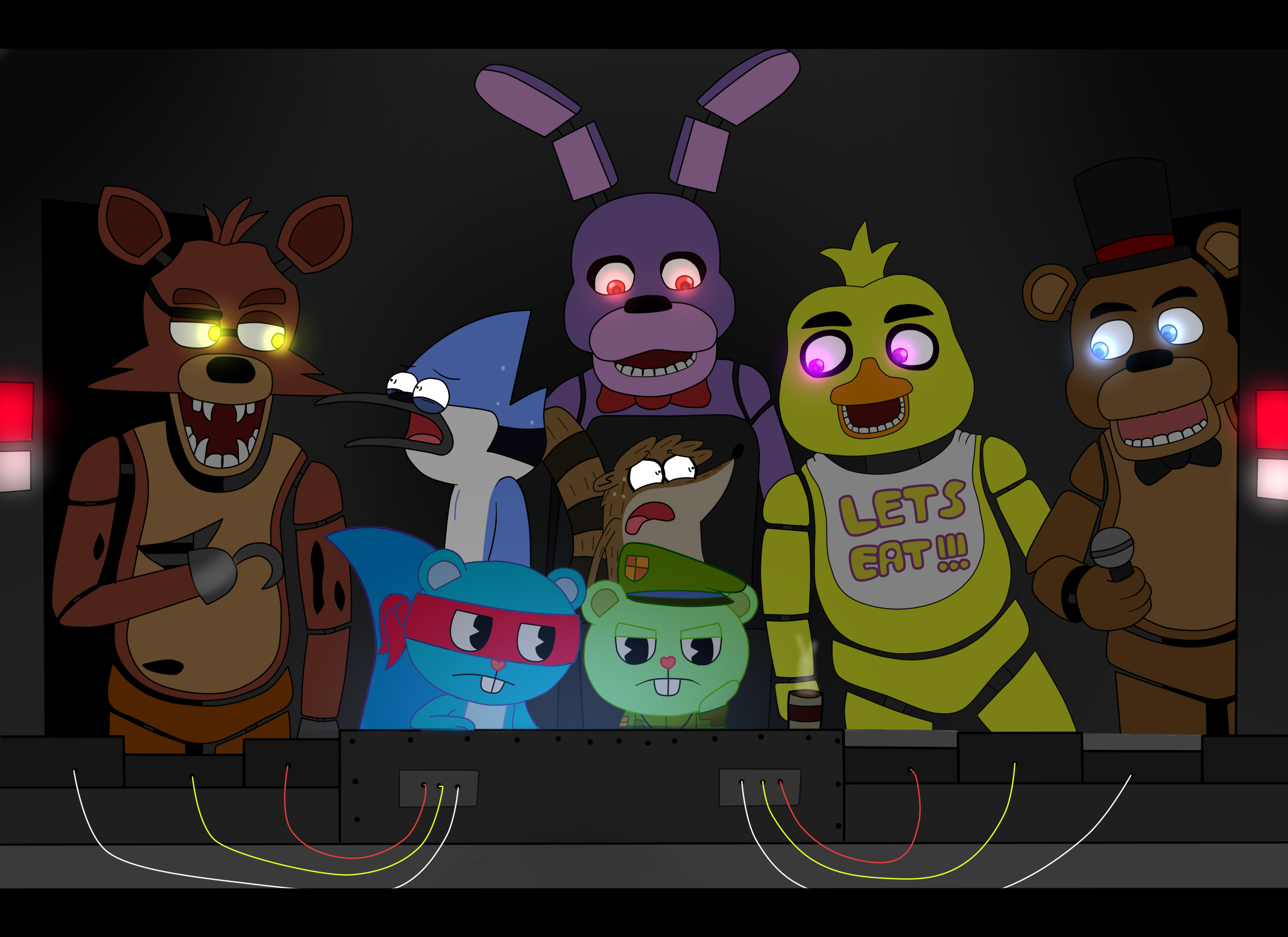 Regular tree friends (five nights at freddy's) 